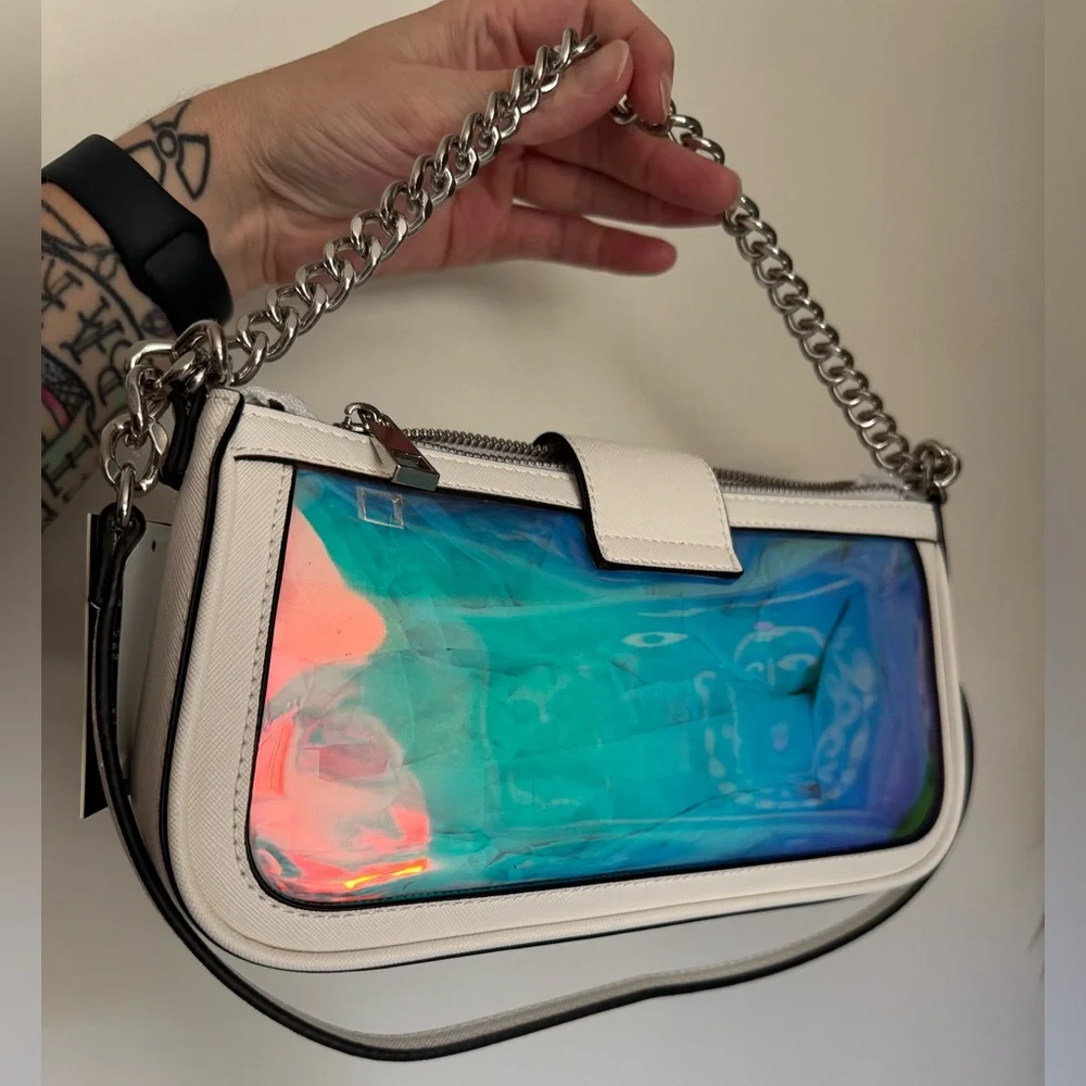 ALDO iridescent handbag with chain - Picture 2 of 2
